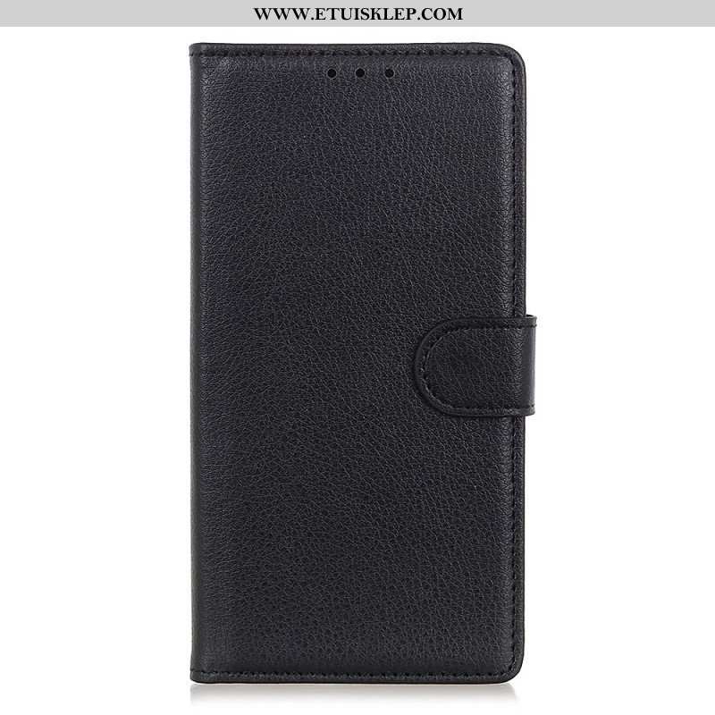 Etui Folio do Oppo Reno 8 Lite Tradycyjny Styl Skóry Liczi